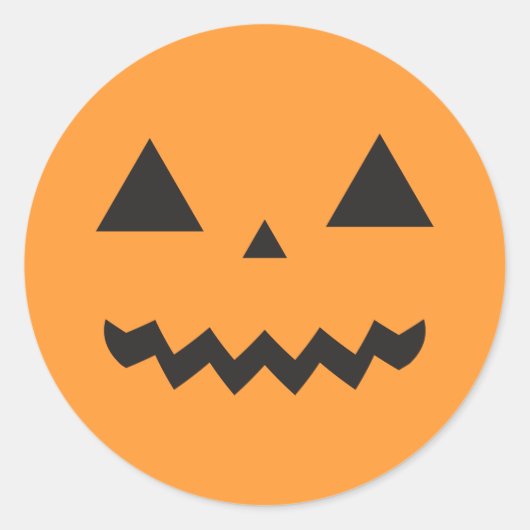 Jack O'Lantern Sticker (Voorkant)