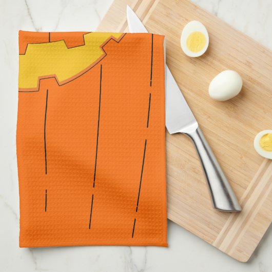 Jack O'Lantern Theedoek (Quarter Fold)