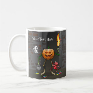 Jack O'lantern tijdens een Trick or Treat Koffiemok