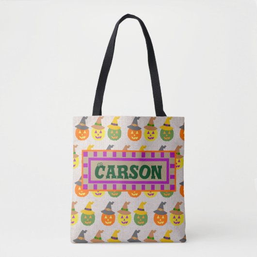 Jack O'Lantern Trick or treat Tote Bag (Voorkant)