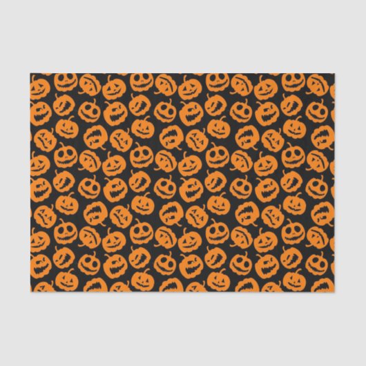 Jack O'Lantern | Trick Treat Halloween Pumpkin Tissuepapier (Voorkant)