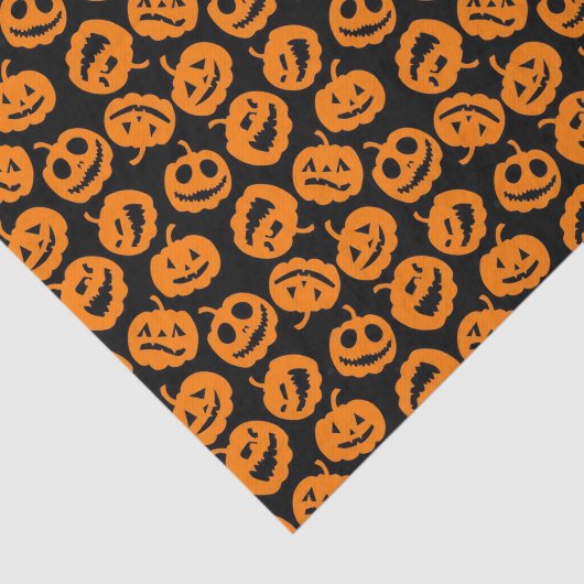 Jack O'Lantern | Trick Treat Halloween Pumpkin Tissuepapier (Detail)
