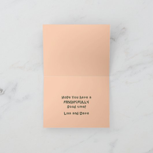 Jack o'Lantern wenskaart Kaart (Binnen)