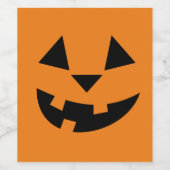 Jack O'Lantern Wijn Etiket (Enkel label)