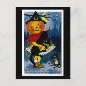 Jack o'Lantern Witch Briefkaart (Voorkant)