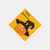 Jack O'Lantern Witch Happy Halloween Party Servet (Hoek)