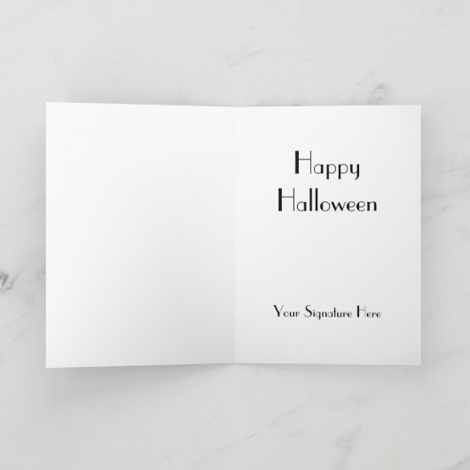Jack o'Lantern Witch Kaart (Binnen)