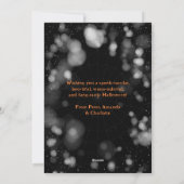 Jack O'Lantern Witch Pet Bloemen Halloween Kaart (Achterkant)