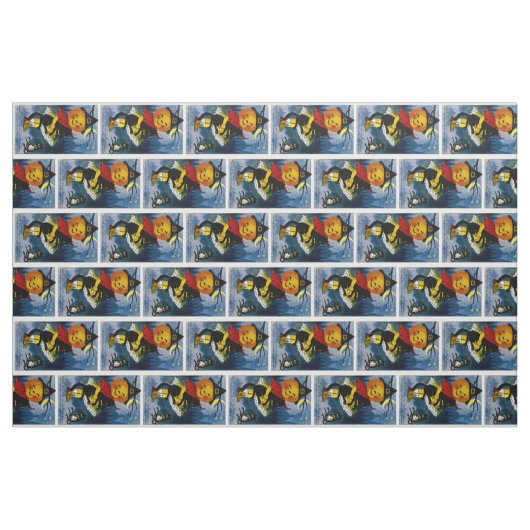 Jack o'Lantern Witch Stof (Fat Quarter)