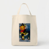 Jack o'Lantern Witch Tote Bag (Voorkant)