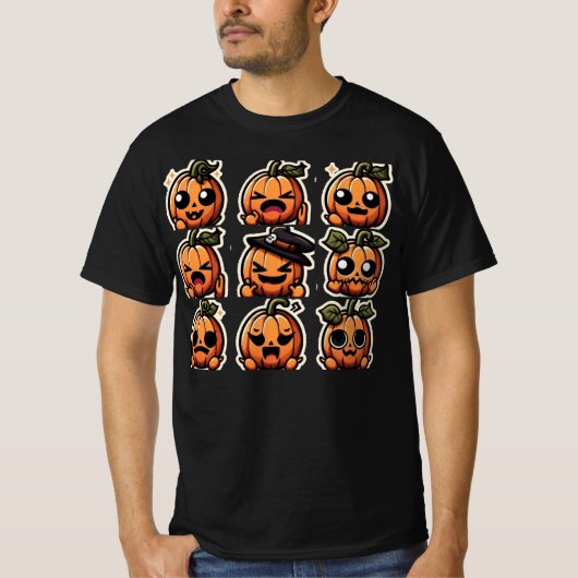 Jack o'lanterns Emote T-shirt (Voorkant)