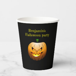 Jack O'lanterns Halloween Nacht Papieren Bekers