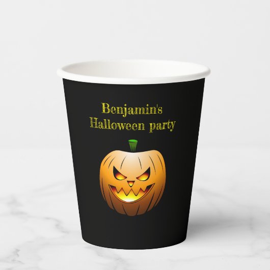 Jack O'lanterns Halloween Nacht Papieren Bekers (Voorkant)