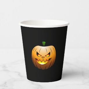 Jack O'lanterns Halloween Nacht Papieren Bekers