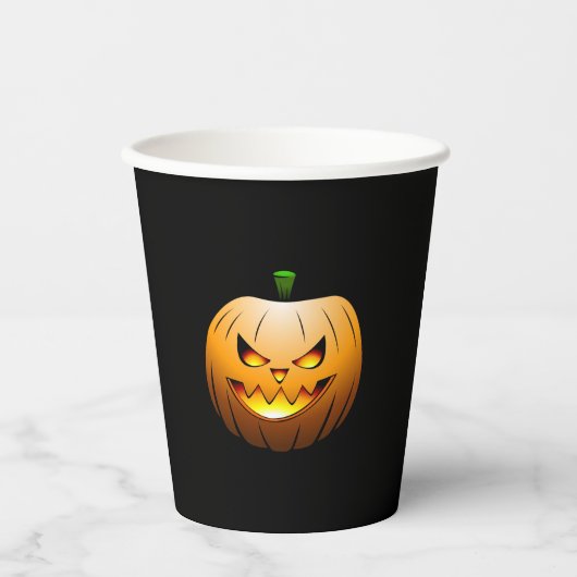 Jack O'lanterns Halloween Nacht Papieren Bekers (Voorkant)
