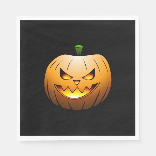 Jack O'lanterns Halloween Nacht Servet (Voorkant)