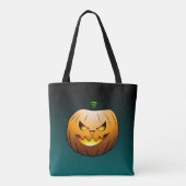 Jack O'lanterns Halloween Nacht Tote Bag (Achterkant)