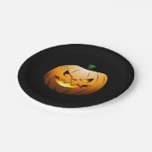 Jack O'lanterns Halloween Night Papieren Bordje (Gekanteld)