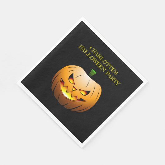 Jack O'lanterns Halloween Night Servet (Hoek)