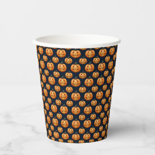 Jack O'Lanterns op Halloween Papieren Bekers