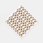 Jack O'Lanterns op wit Servet (Hoek)