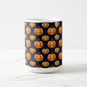 Jack o'Lanterns op zwart Koffiemok (Center)