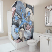 Jack on the Rocks - Fine Art Shower Curtain Douchegordijn (In situ)