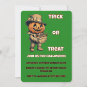 Jack op de lantaarn Halloween Party Kaart (Voorkant)
