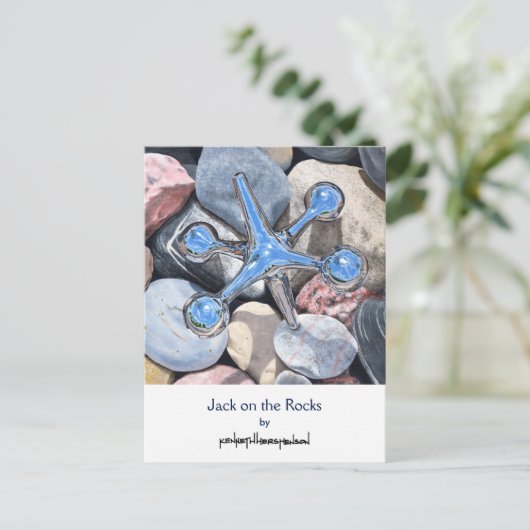 Jack op de Rocks, Briefkaart (Staand voorkant)