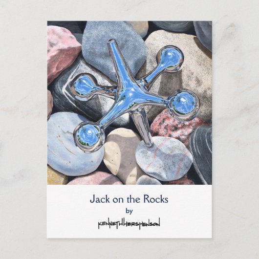 Jack op de Rocks, Briefkaart (Voorkant)