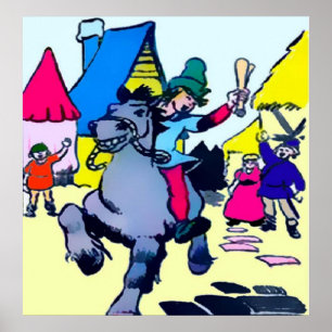 Jack op een Druk van het Poster van de Opdracht (i