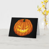 Jack op lantaarn Halloween Kaart (Gele Bloem)