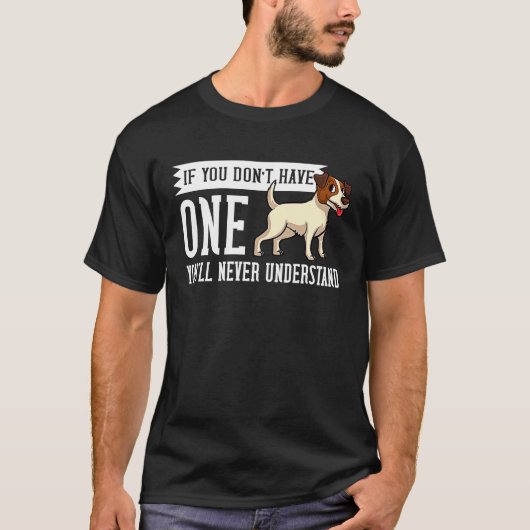 Jack Parson Russell Terrier Dog Puppies Owner T-shirt (Voorkant)