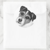 Jack (Parson) Russell Terrier Ronde Sticker (Tas)