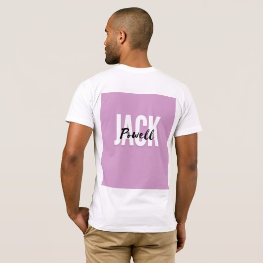 Jack Powell T-shirt op maat (Achterkant volledig)