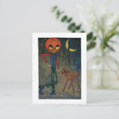 Jack Pumpkinhead met een Sawhorse Briefkaart (Staand voorkant)