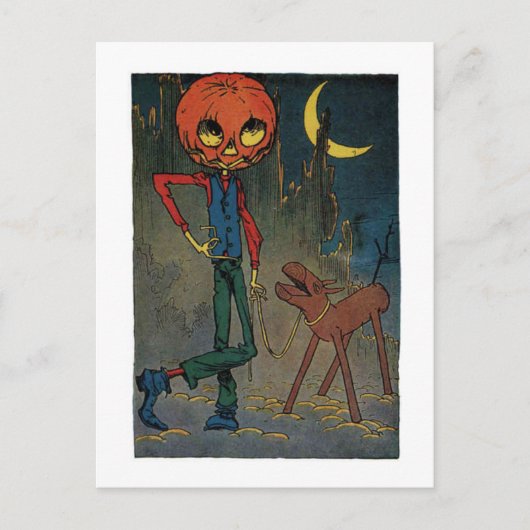 Jack Pumpkinhead met een Sawhorse Briefkaart (Voorkant)