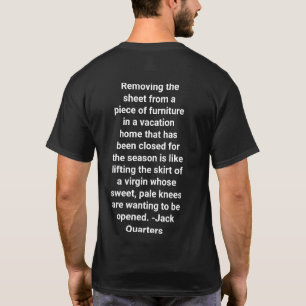 Jack Quarters Gedicht Hankamer Artjunkhaus Vredesk T-shirt