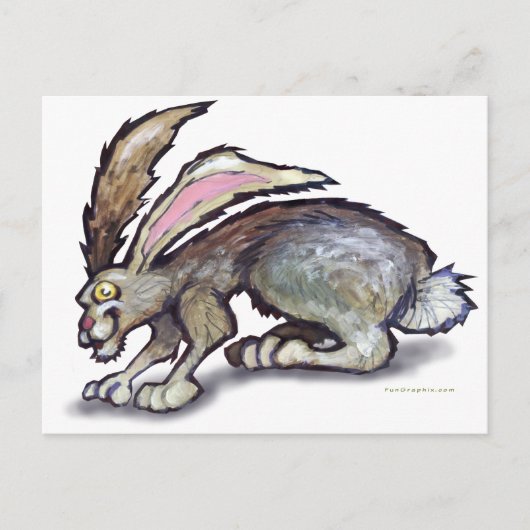 Jack Rabbit Briefkaart (Voorkant)