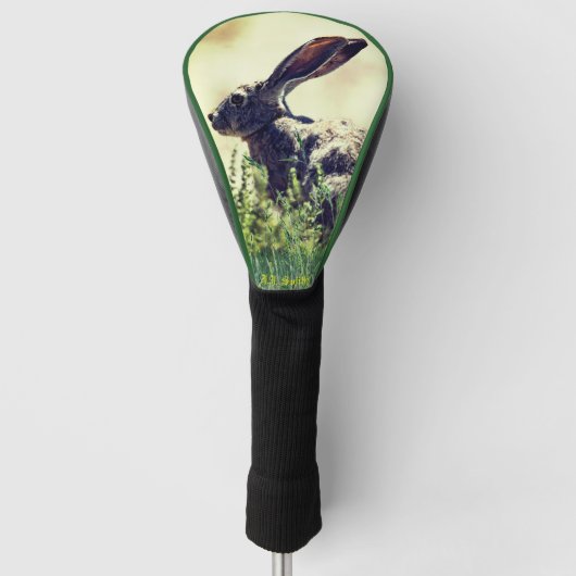Jack-Rabbit Dieren Golf Driver Hoesje Golfheadcover (Voorkant)