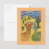 Jack Rabbit, originele kunstparodie Briefkaart (Voorkant / Achterkant)
