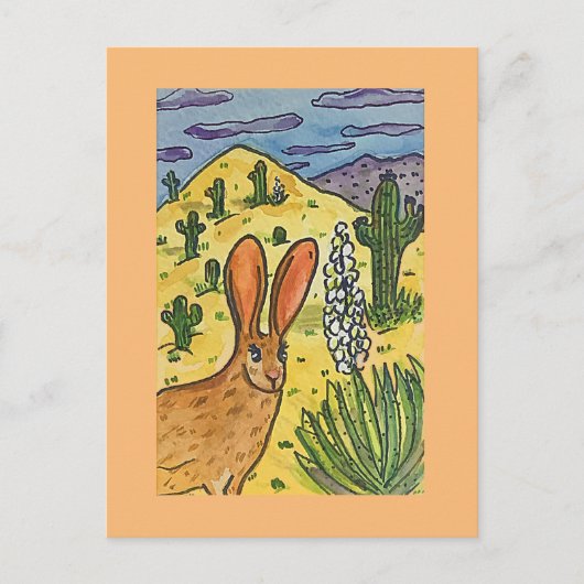Jack Rabbit, originele kunstparodie Briefkaart (Voorkant)
