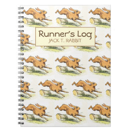 Jack Rabbit Runner's Log Personalized Running Notitieboek