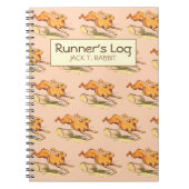 Jack Rabbit Runner's Log Personalized Running Notitieboek (Voorkant)