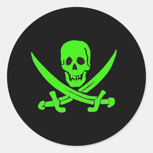 Jack Rackham-Green Ronde Sticker (Voorkant)