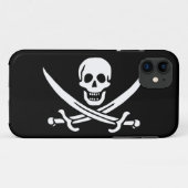 Jack Rackham; Jolly Roger Flag; Pirate Case-Mate iPhone Case (Achterkant (horizontaal))