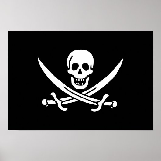 Jack Rackham; Jolly Roger Flag; Pirate Poster (Voorkant)