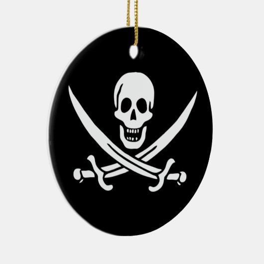 Jack Rackham Pirate Flag Keramisch Ornament (Rechts)
