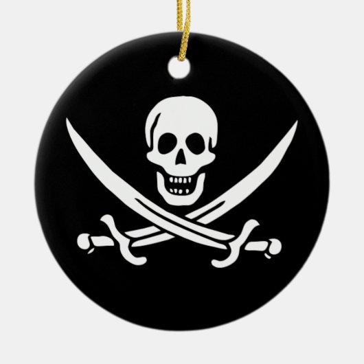 Jack Rackham Pirate Flag Keramisch Ornament (Voorkant)
