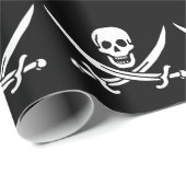Jack Rackham Pirate Flag Wrapping Paper Cadeaupapier (Rol Hoek)